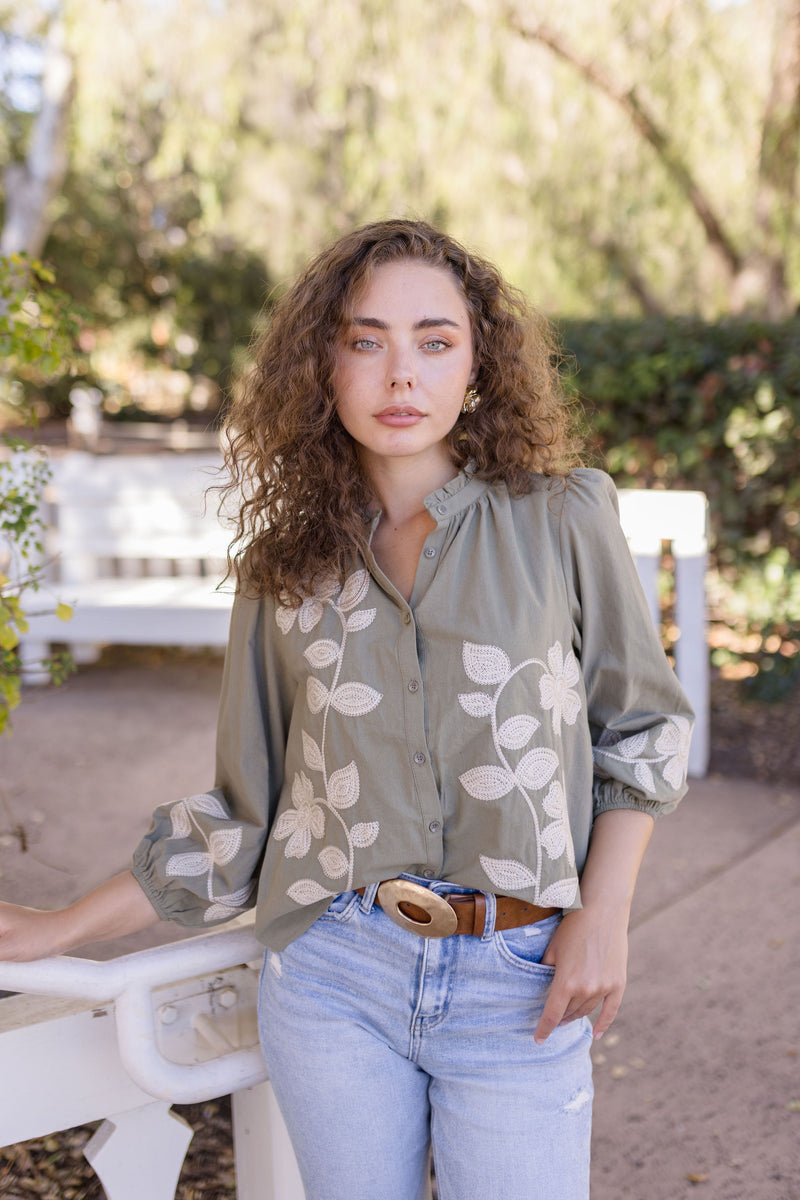 Hammered Oval Buckle Belt Brown