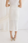 Crochet Midi Skirt White