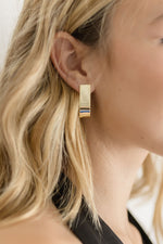 J Hoop Earrings Gold