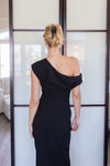 Short Sleeve Off The Shoulder Maxi Dress Black