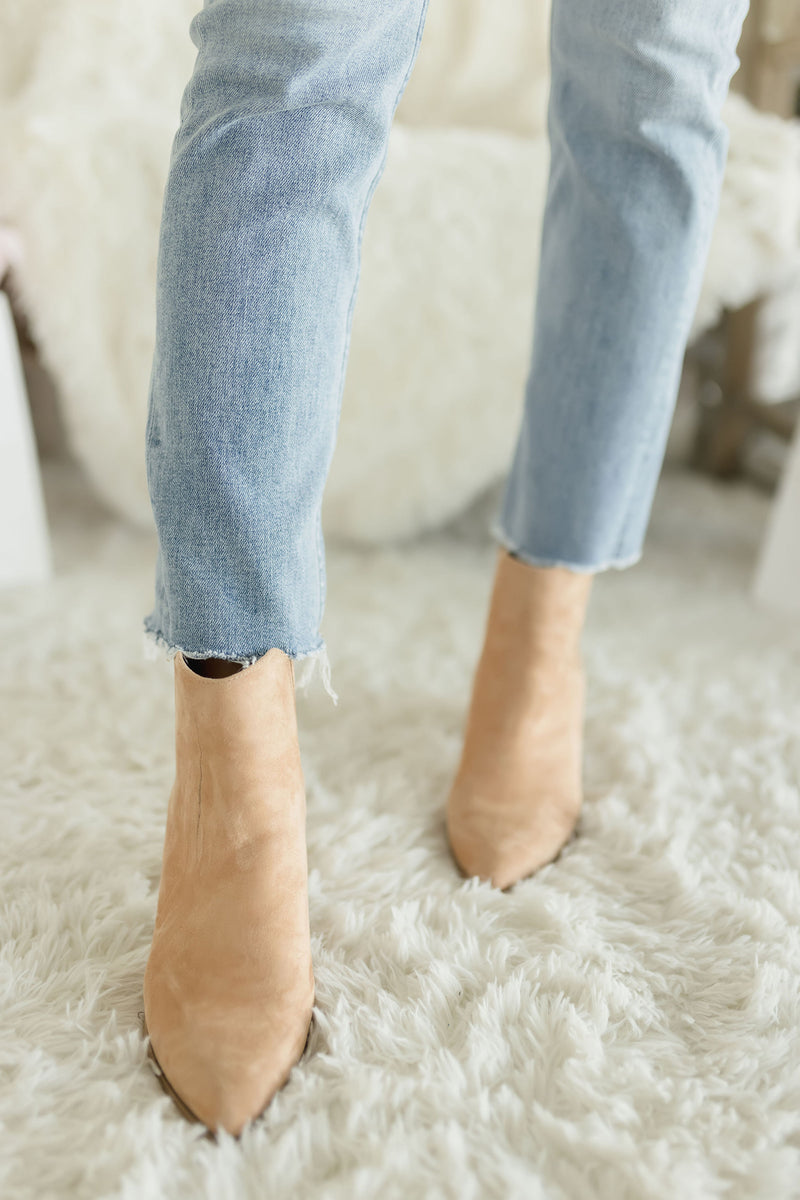  High Rise Crop Straight Leg Jeans Medium Wash