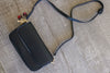 Shoulder Bag Faux Leather Purse Black