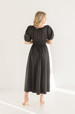  Short Sleeve Maxi Dress Black