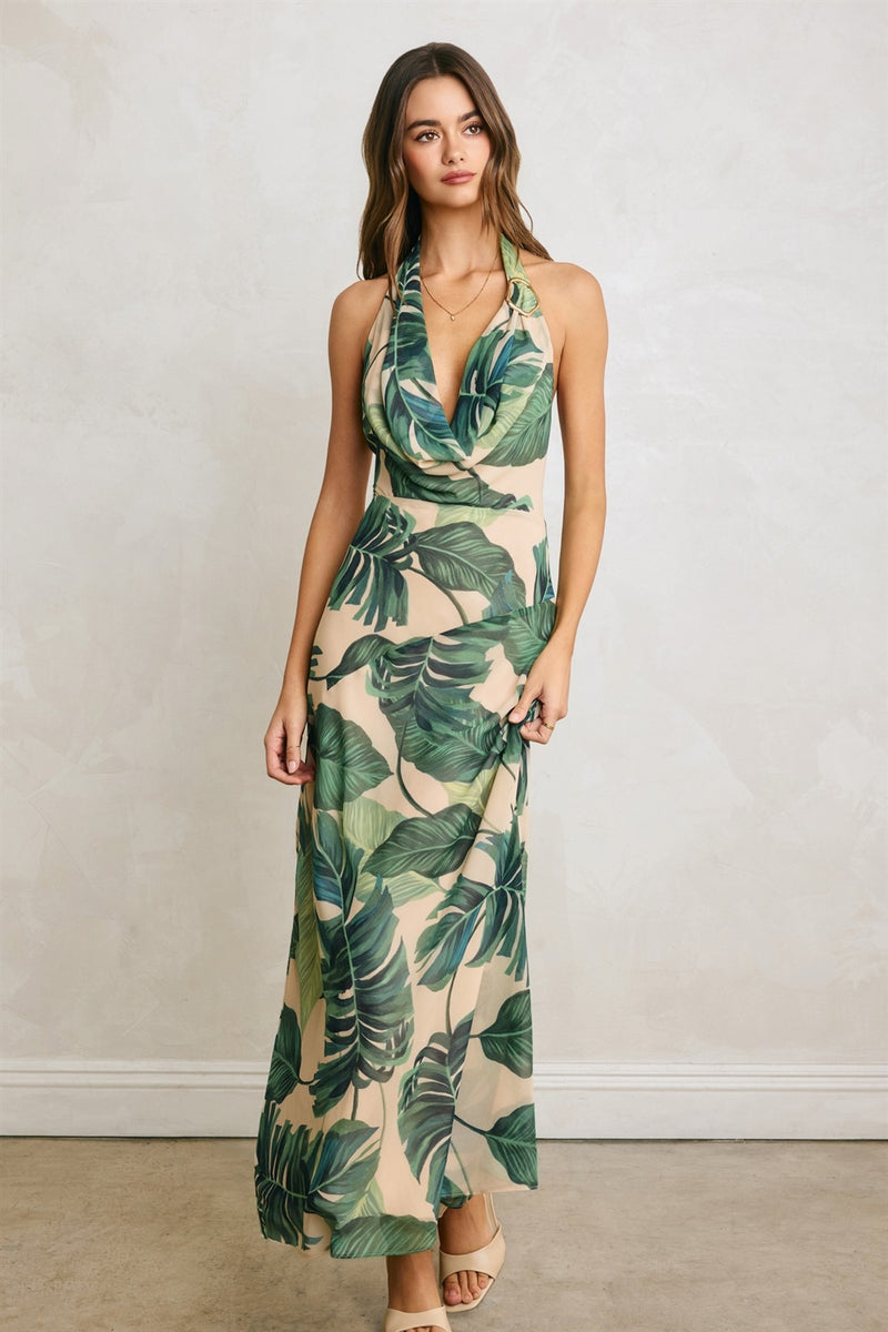 black halter dress with slit Amazon.com: Memoriesea Women's Sexy Halter Deep V Neck High Slit Ruched  Party Cocktail Maxi Dress Black : Clothing, Shoes & Jewelry