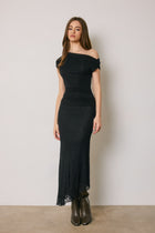 Off The Shoulder Stylish Ruched Top Black