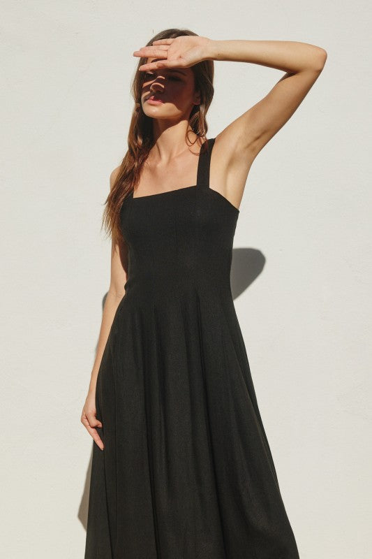  Sleeveless Maxi Dress Black
