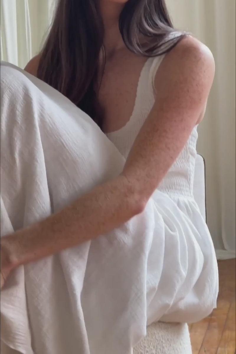 Sleeveless Maxi Dress White