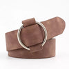 womens taupe faux leather belt
